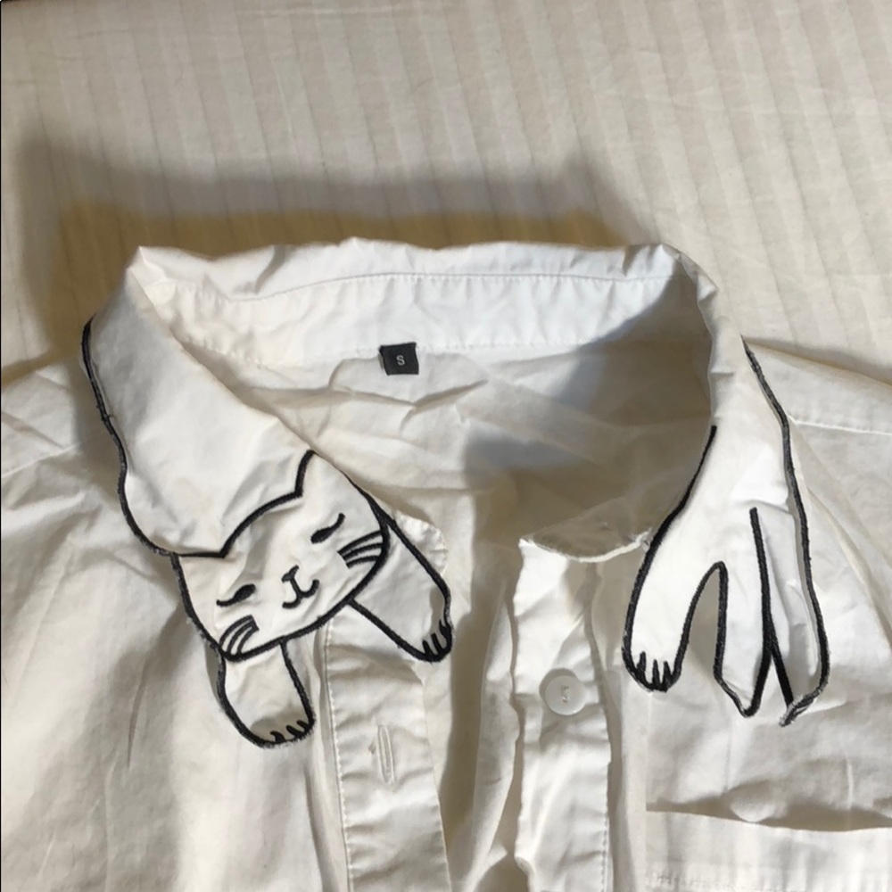 Adorable Cat Collar Shirt